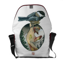 "Chickadee" messenger bags