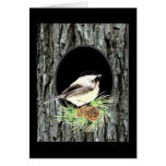 Chickadee, Nature,Scripture Blessing, Psalm 33:5 Card