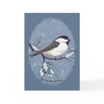 chickadee oval card customize text