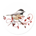 Chickadee stickers