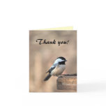 Chickadee Thank You Greeting Card