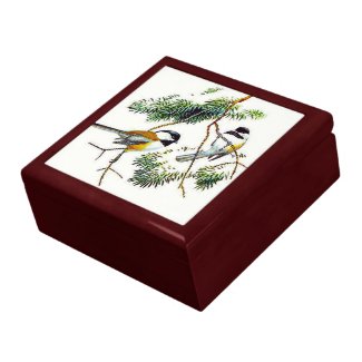 Chickadee Tile Gift Box giftbox