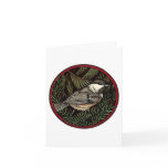 Chickadee Winter Bird Greeting Card
