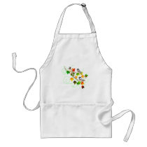 Chickadees in Fall Leaves Apron