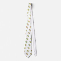 Chickadees in Fall Leaves Custom Tie