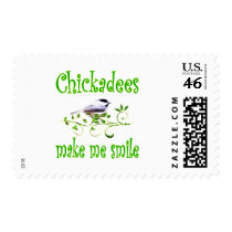 Chickadees Make Me Smile stamps