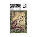 CHICKADEES & WREATH by SHARON SHARPE postage by sharonsharpe CHICKADEES & WREATH by SHARON SHARPE postage