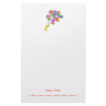 Chicken and Balloons stationery