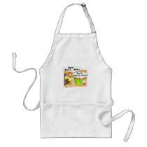 Chicken and frog aprons