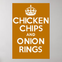 CHICKEN CHIPS and ONION RINGS Print