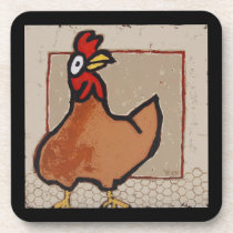 chicken coaster cork coasters
