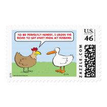 chicken cross road husband stamps