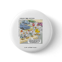 Chicken Crossing Road Funny Button