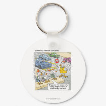Chicken Crossing Road Funny Key Chain keychains