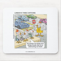 Chicken Crossing Road Funny Mouse Pad mousepads by beardiethor123 Chicken Crossing Road Funny Mouse Pad mousepads