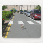 CHICKEN CROSSING THE STREET MOUSE MATS