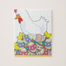 Chicken Easter Eggs Puzzle