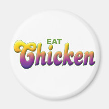Chicken Eat Refrigerator Magnet