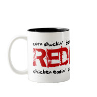 Chicken Eating Corn Shucking Redneck mug