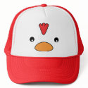 Chicken Face Hat by ellybean Chicken Face Hat