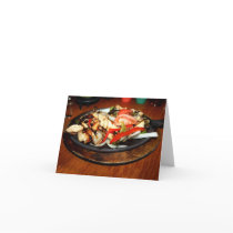 Chicken Fajitas Greeting Card