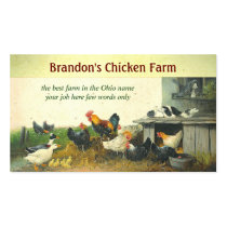 chicken farm business card
