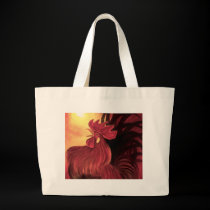 Chicken Farm Red Rooster Painting - Multi bags
