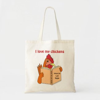 Chicken Gifts I Love My Chickens Resusabale Bag