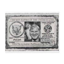 Chicken Hawk Cards of the United States post card postcards