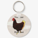Chicken Keychain by Customizables Chicken Keychain