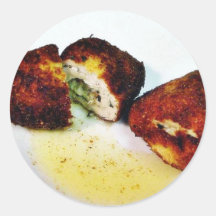 Chicken Kiev Round Sticker
