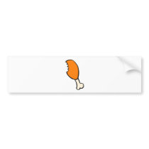 Chicken leg bumper stickers