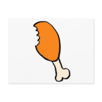 Chicken leg post card