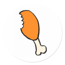 Chicken leg sticker