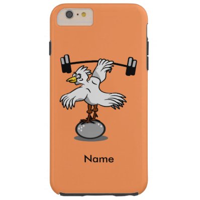 Chicken lifting weights tough iPhone 6 plus case