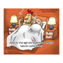 Chicken Or Egg Came 1st? Funny Art Posters posters
