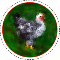 Chicken Ornament photo sculptures