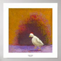 Chicken painting fun art modern original design posters