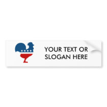 CHICKEN PARTY BUMPER STICKERS