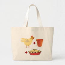 Chicken Pot Pie Canvas Bags