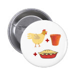Chicken Pot Pie Pinback Buttons