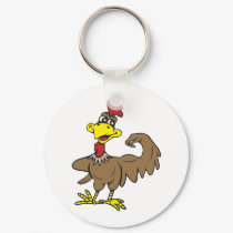 Chicken Power!  Customizable! keychains