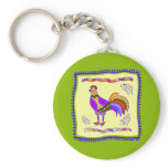 Chicken Quilt Keychains