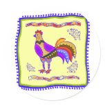 Chicken Quilt Sticker
