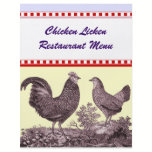 Chicken Restaurant Menu Customizable Specials flyers
