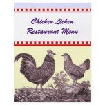 Chicken Restaurant Menu Customizable Specials flyers