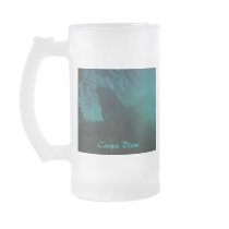 chicken rooster "carpe diem " mug cup