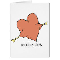 chicken shit heart cards