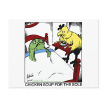 Chicken Soup 4 Sole Funny Fish/Chicken Gifts Tees Postcard