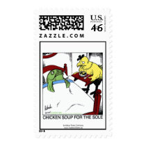 Chicken Soup 4 The Sole Cartoon Real U.S. Stamps